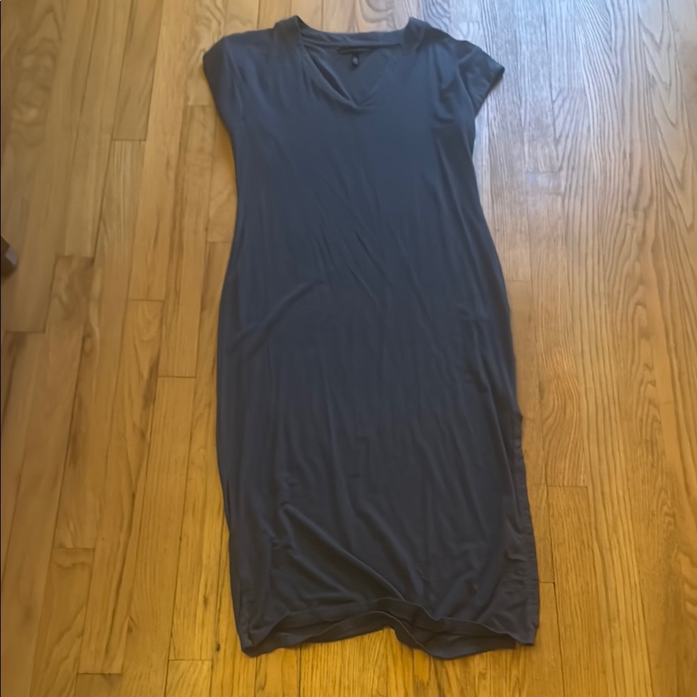 White House Black Market deep blue Midi Dress